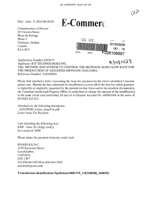 Canadian Patent Document 2903679. Correspondence 20151209. Image 1 of 3