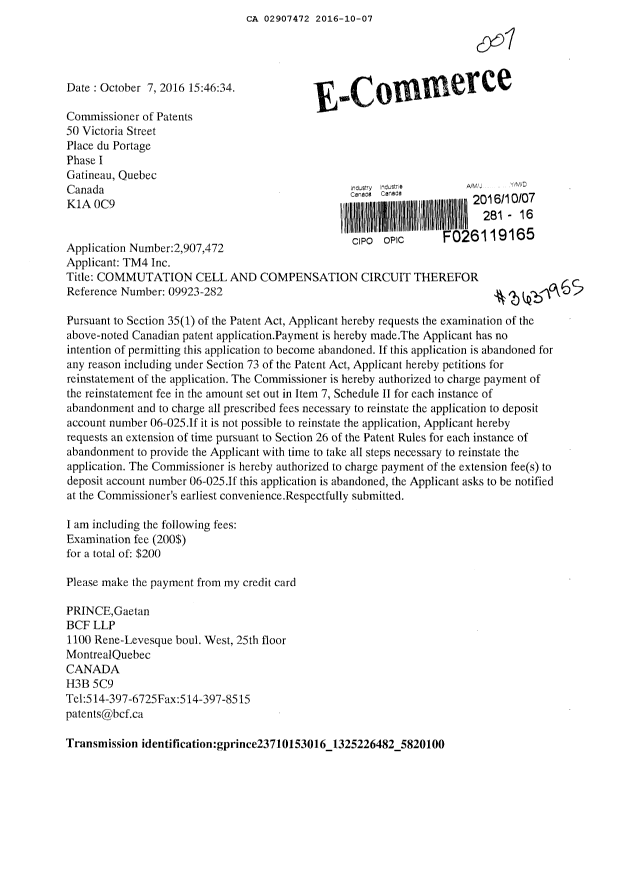 Canadian Patent Document 2907472. Prosecution-Amendment 20151207. Image 1 of 2