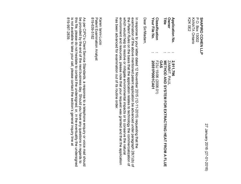 Canadian Patent Document 2911796. Prosecution-Amendment 20151227. Image 1 of 1