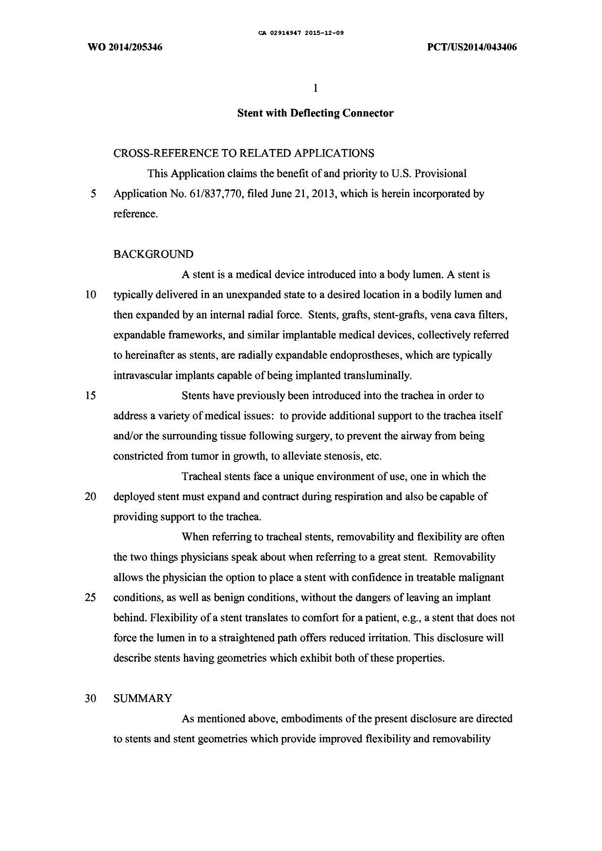 Canadian Patent Document 2914947. Description 20141209. Image 1 of 10