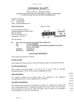 Document de brevet canadien 2919667. Poursuite-Amendment 20151227. Image 1 de 14