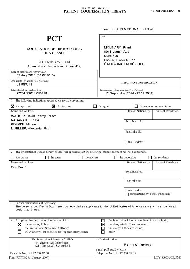 Document de brevet canadien 2921430. PCT 20151212. Image 1 de 1