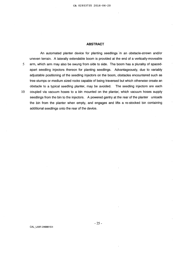 Document de brevet canadien 2933735. Abrégé 20151220. Image 1 de 1