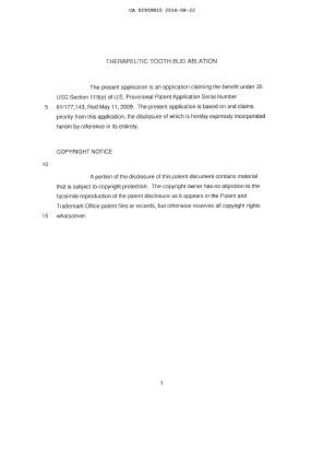 Document de brevet canadien 2939815. Description 20151222. Image 1 de 49