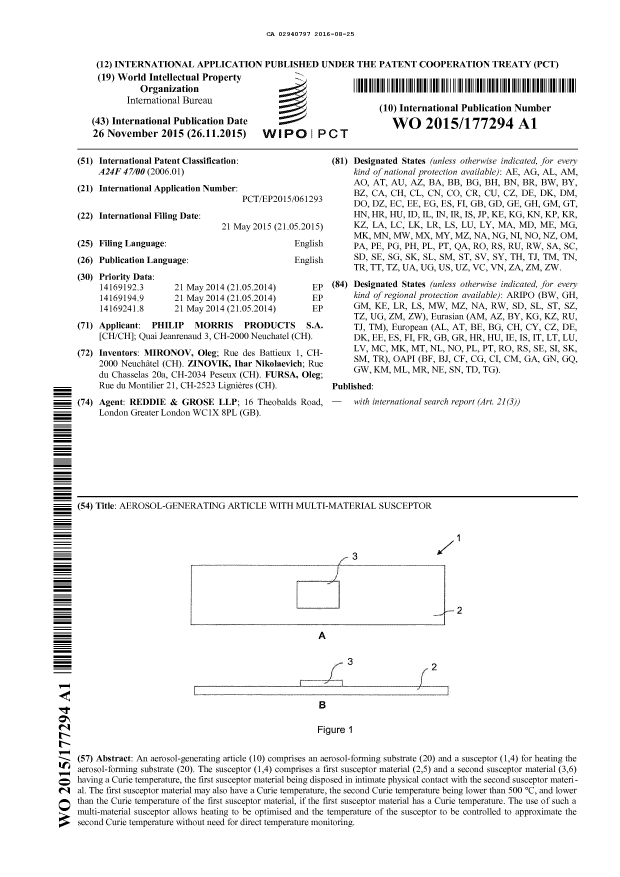 Document de brevet canadien 2940797. Abrégé 20151225. Image 1 de 1