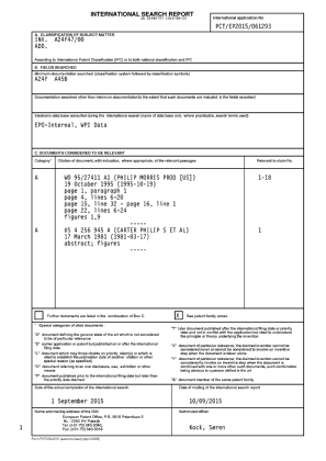 Document de brevet canadien 2940797. Rapport de recherche internationale 20160825. Image 1 de 2