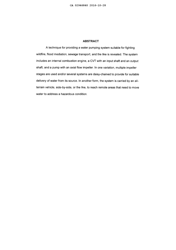 Document de brevet canadien 2946840. Abrégé 20151228. Image 1 de 1