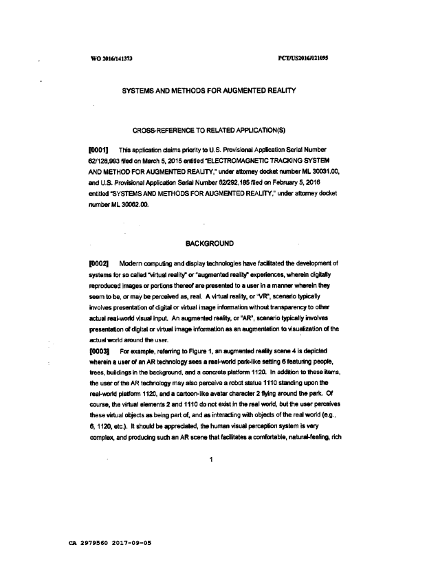 Document de brevet canadien 2979560. Description 20230502. Image 1 de 30