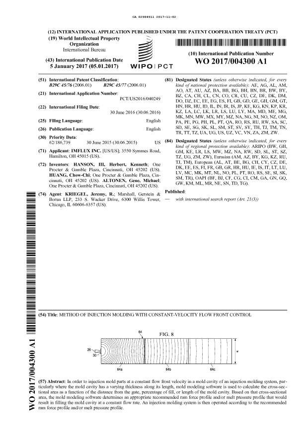 Document de brevet canadien 2984911. Abrégé 20161202. Image 1 de 1