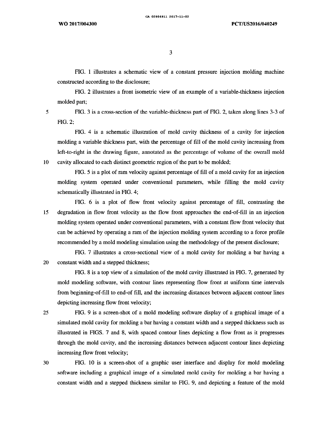 Document de brevet canadien 2984911. Description 20181215. Image 3 de 13