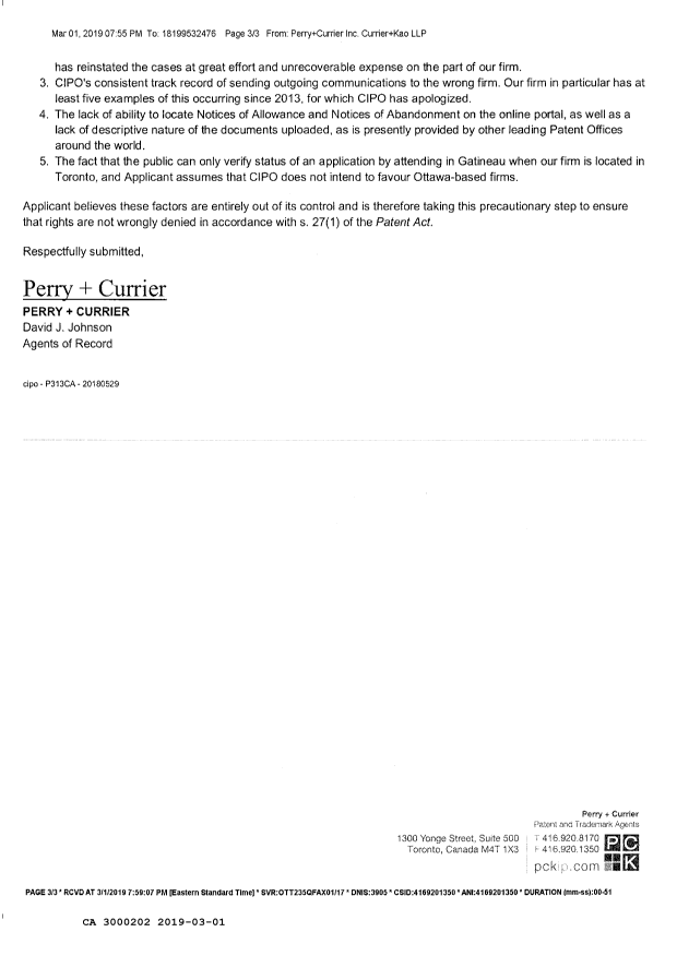 Document de brevet canadien 3000202. Correspondance reliée au PCT 20181201. Image 2 de 3