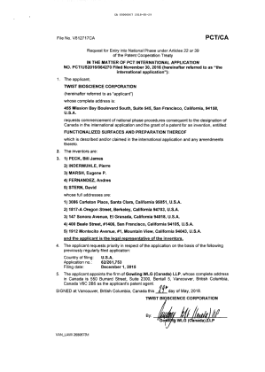 Document de brevet canadien 3006867. Demande d'entrée en phase nationale 20180529. Image 2 de 6
