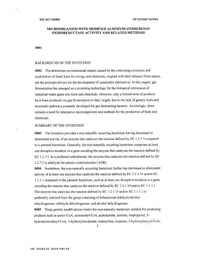Canadian Patent Document 3024114. Description 20190416. Image 1 of 51