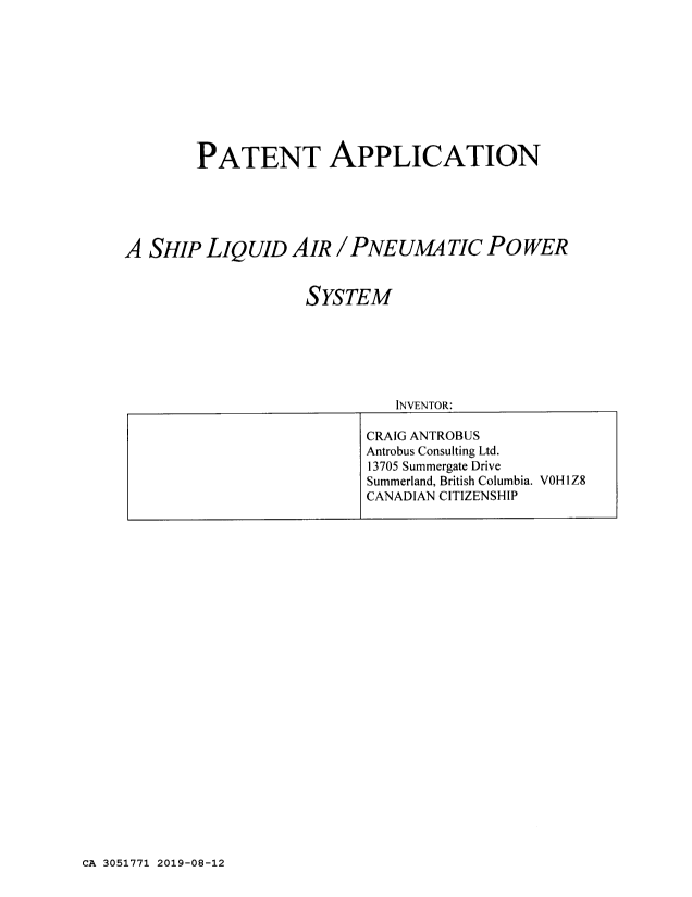 Canadian Patent Document 3051771. Description 20190812. Image 1 of 27
