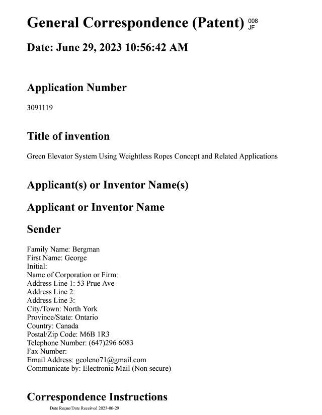 Canadian Patent Document 3091119. Amendment 20230629. Image 1 of 7