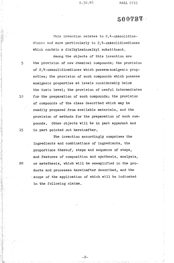 Canadian Patent Document 500737. Description 19950530. Image 1 of 19