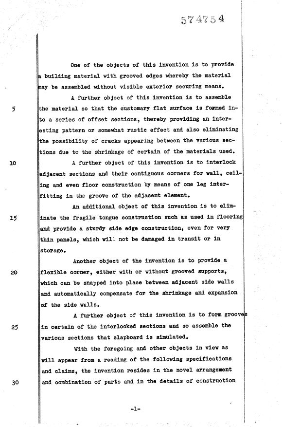 Document de brevet canadien 574754. Description 19950311. Image 1 de 11