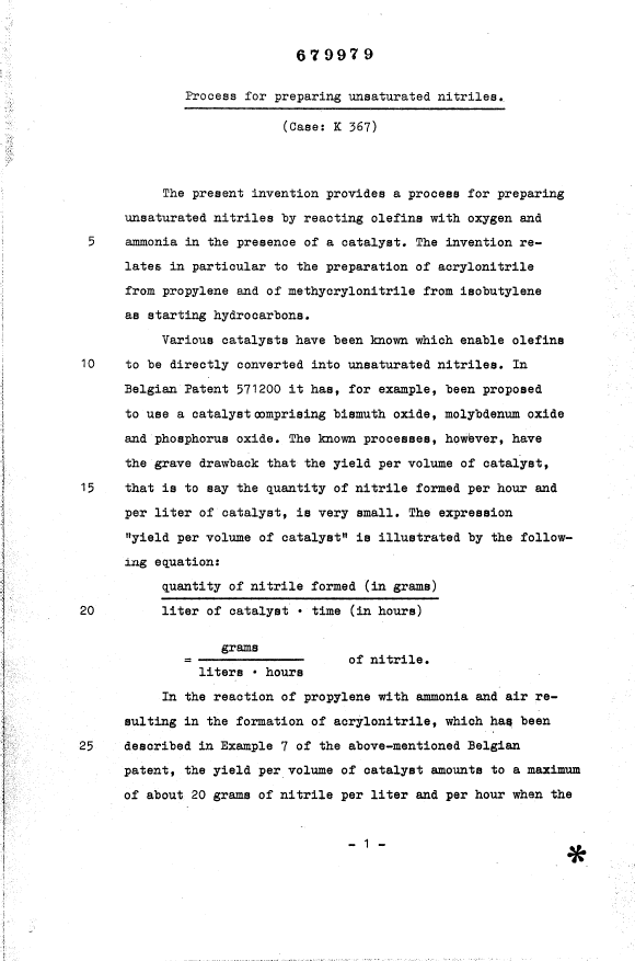 Canadian Patent Document 679979. Description 19950110. Image 1 of 19