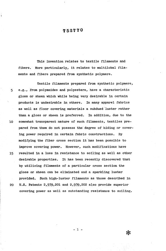 Canadian Patent Document 752770. Description 19941122. Image 1 of 15