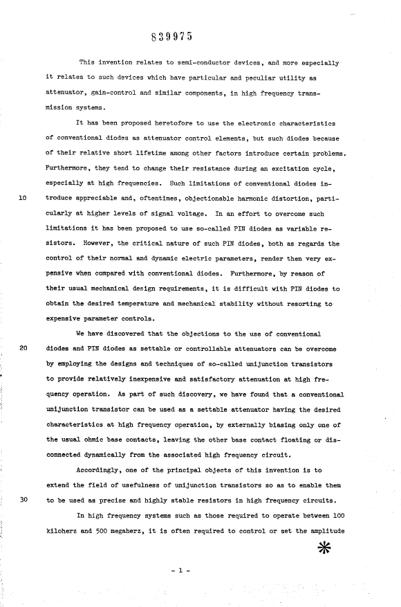 Canadian Patent Document 839975. Description 19931230. Image 1 of 8