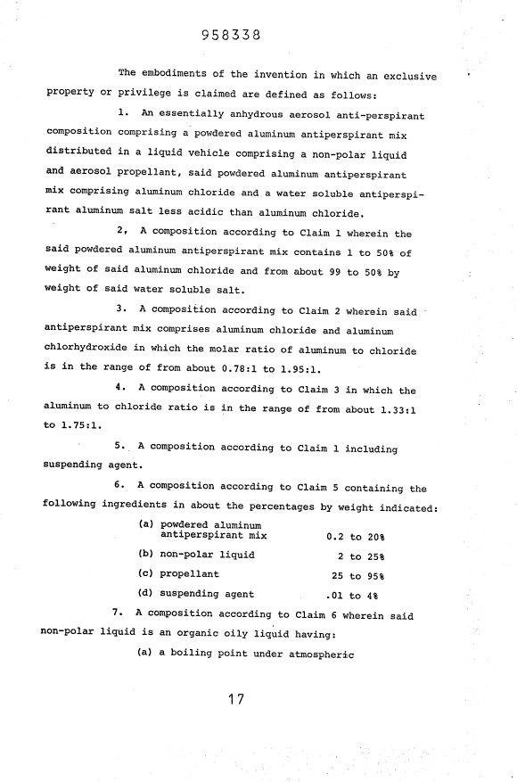 Document de brevet canadien 958338. Revendications 19940728. Image 1 de 3
