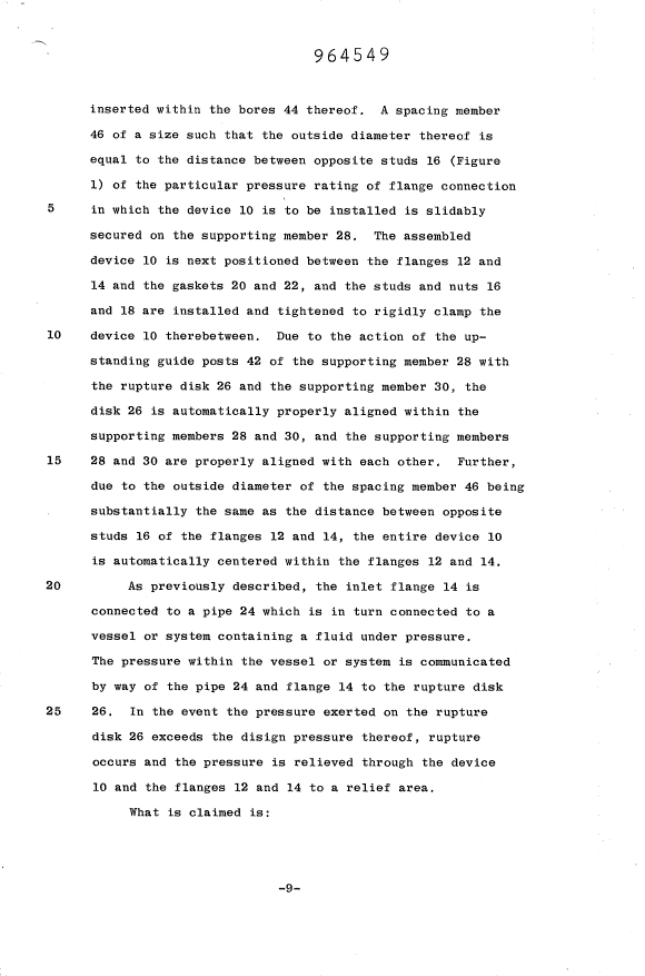 Canadian Patent Document 964549. Description 19940629. Image 9 of 9
