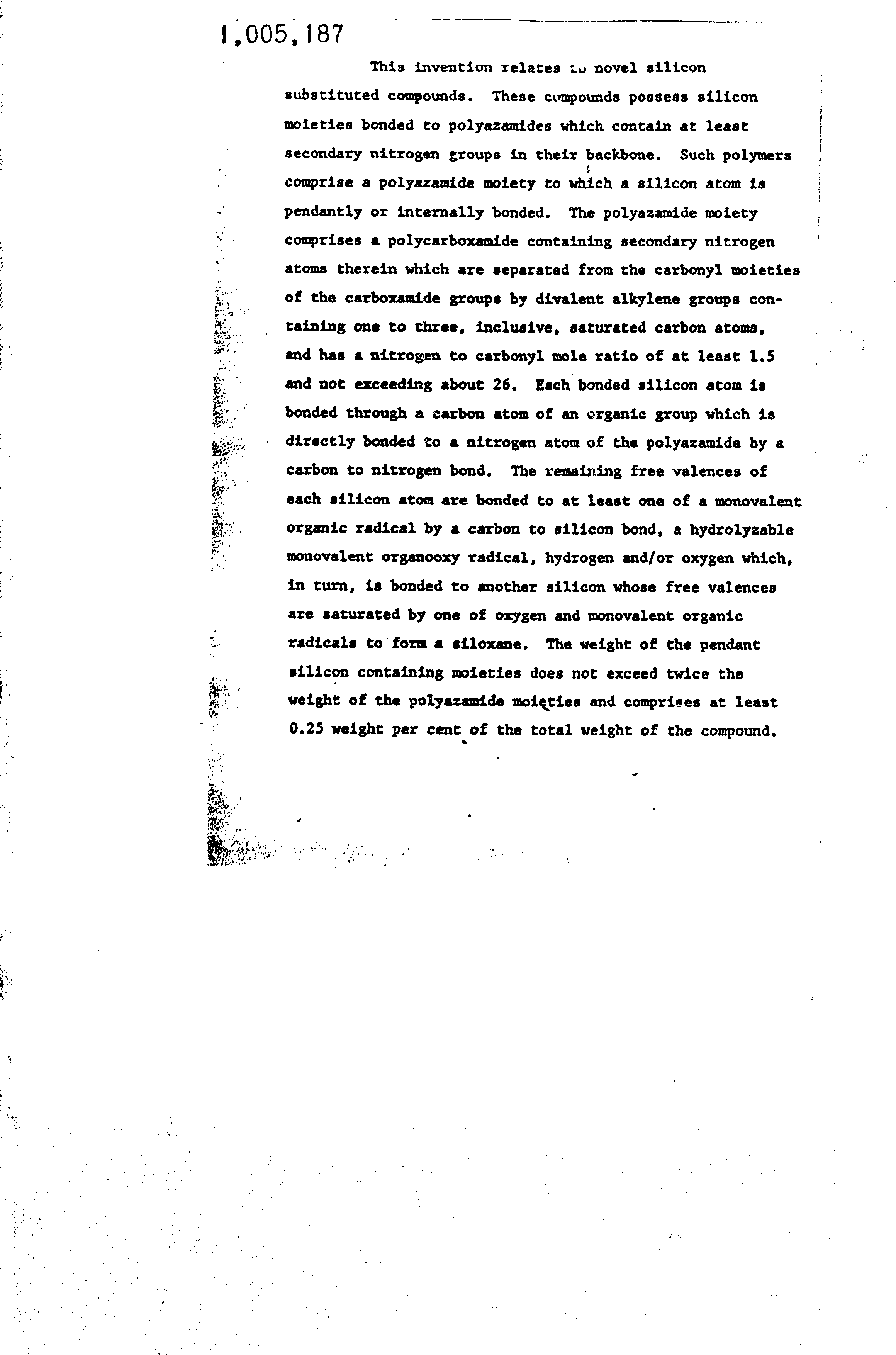 Canadian Patent Document 1005187. Abstract 19940527. Image 1 of 1