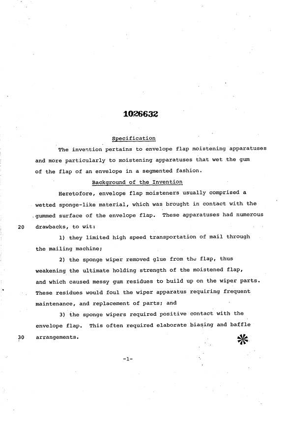 Document de brevet canadien 1026632. Description 19940510. Image 1 de 10
