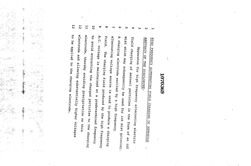 Document de brevet canadien 1070369. Abrégé 19940517. Image 1 de 1