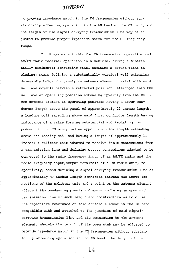 Document de brevet canadien 1075357. Revendications 19940407. Image 2 de 3