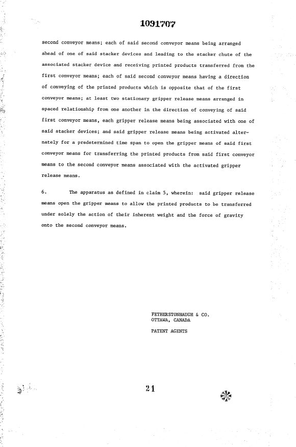 Document de brevet canadien 1091707. Revendications 19940415. Image 3 de 3