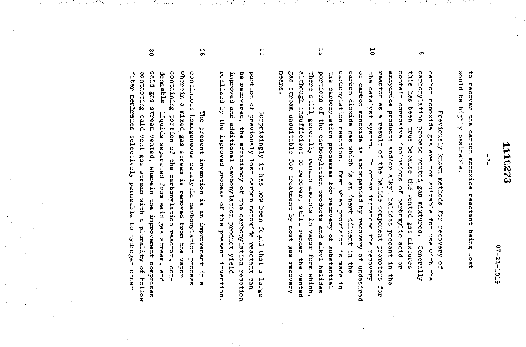 Canadian Patent Document 1110273. Description 19931224. Image 2 of 28