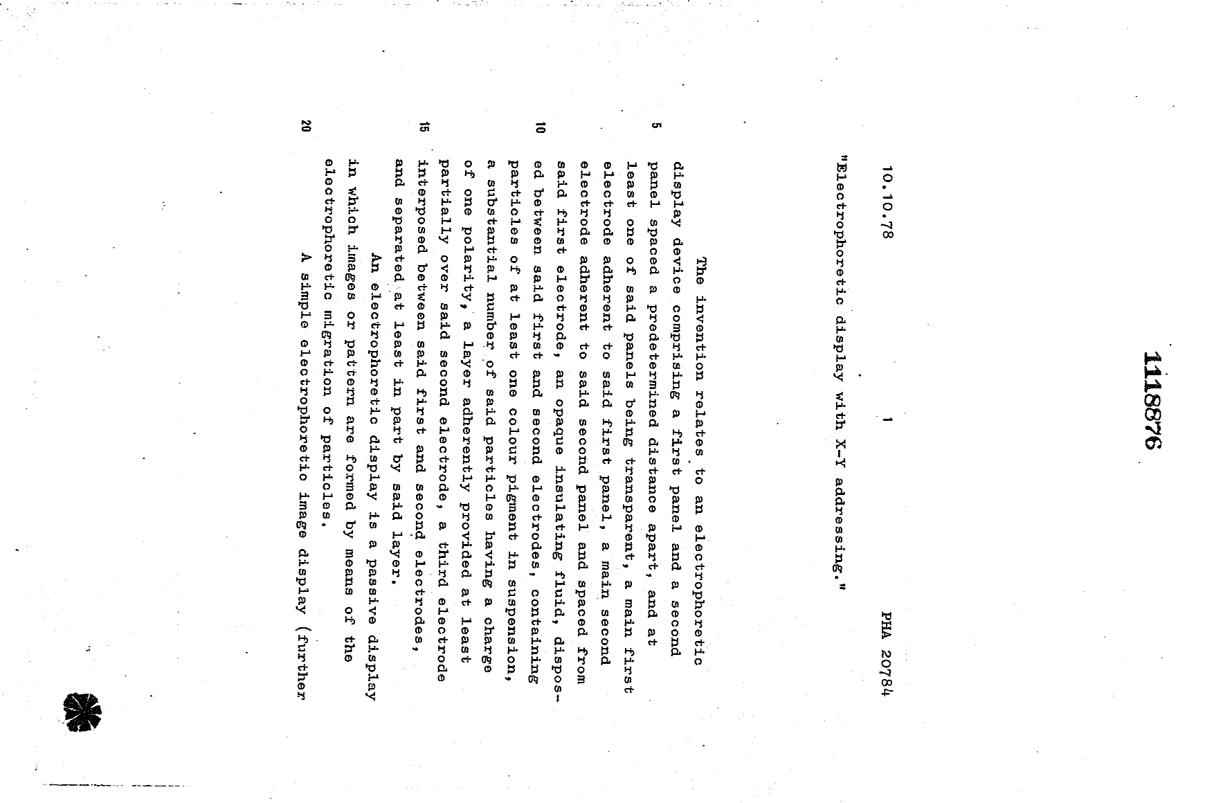 Canadian Patent Document 1118876. Description 19940304. Image 1 of 14