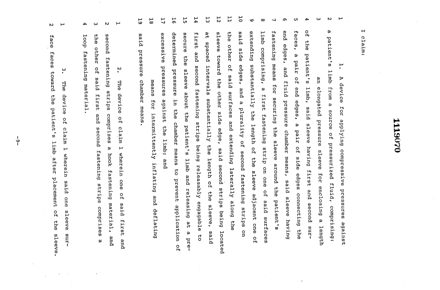 Document de brevet canadien 1119070. Revendications 19940304. Image 1 de 2