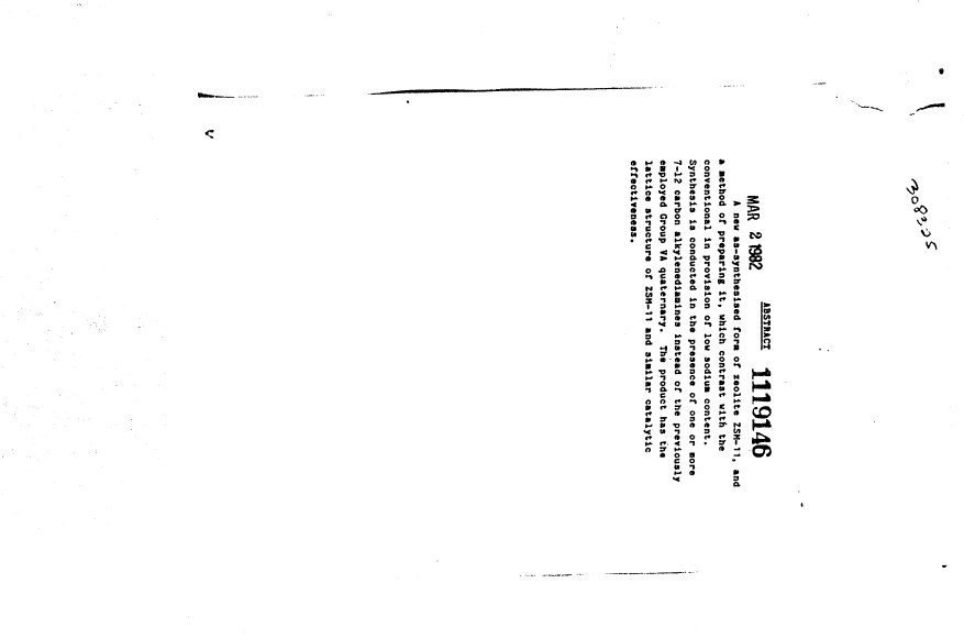 Document de brevet canadien 1119146. Abrégé 19940304. Image 1 de 1