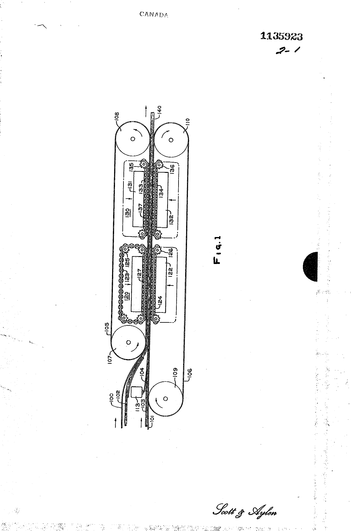 Canadian Patent Document 1135923. Drawings 19940301. Image 1 of 2