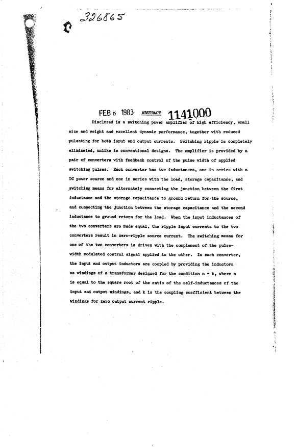 Document de brevet canadien 1141000. Abrégé 19940105. Image 1 de 1