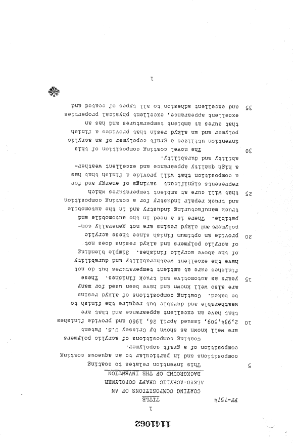 Canadian Patent Document 1141062. Description 19940105. Image 1 of 35