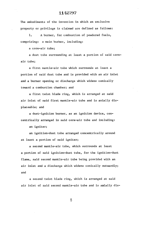 Document de brevet canadien 1142797. Revendications 19940106. Image 1 de 3