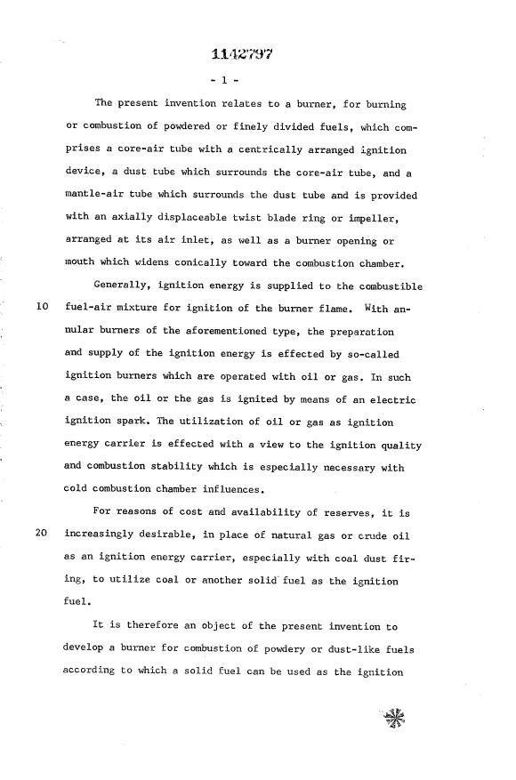 Document de brevet canadien 1142797. Description 19940106. Image 1 de 7