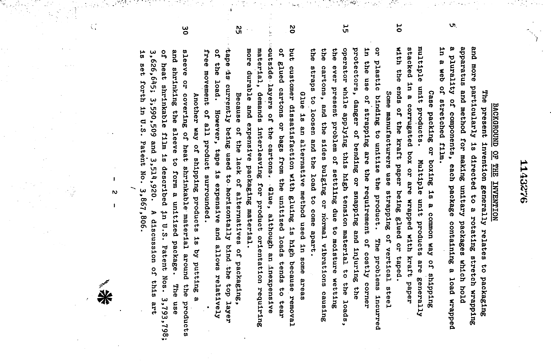 Canadian Patent Document 1143276. Description 19940125. Image 1 of 25