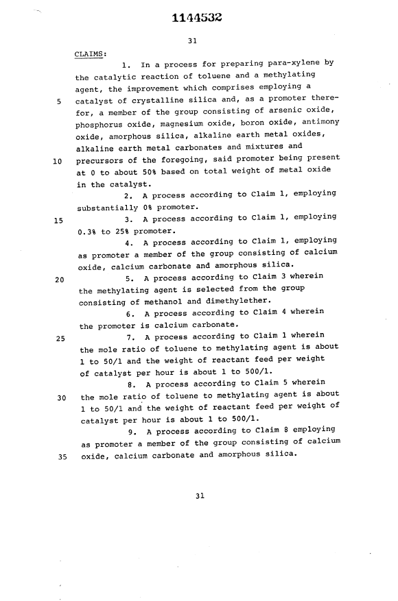 Document de brevet canadien 1144532. Revendications 19940106. Image 1 de 4