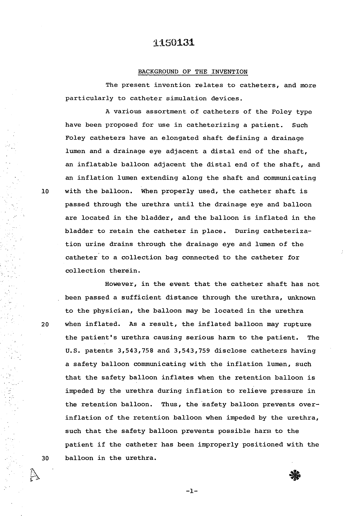 Document de brevet canadien 1150131. Description 19940112. Image 1 de 7