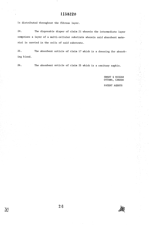 Document de brevet canadien 1158220. Revendications 19940303. Image 4 de 4