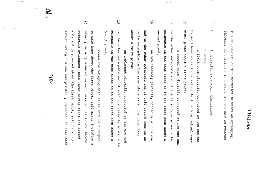 Document de brevet canadien 1161798. Revendications 19931123. Image 1 de 2