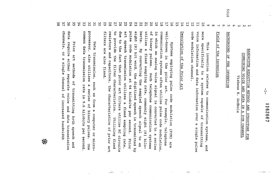 Canadian Patent Document 1162667. Description 19931123. Image 1 of 10