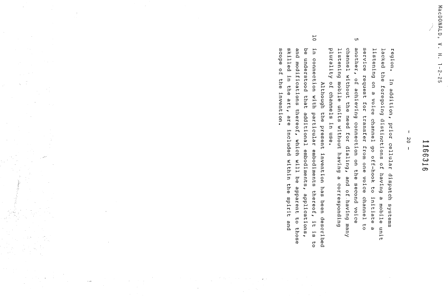 Document de brevet canadien 1166316. Description 19921207. Image 21 de 21
