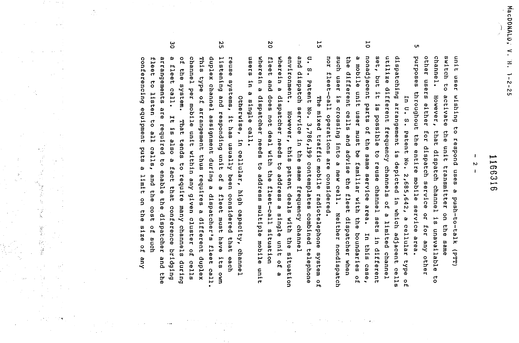 Canadian Patent Document 1166316. Description 19921207. Image 2 of 21