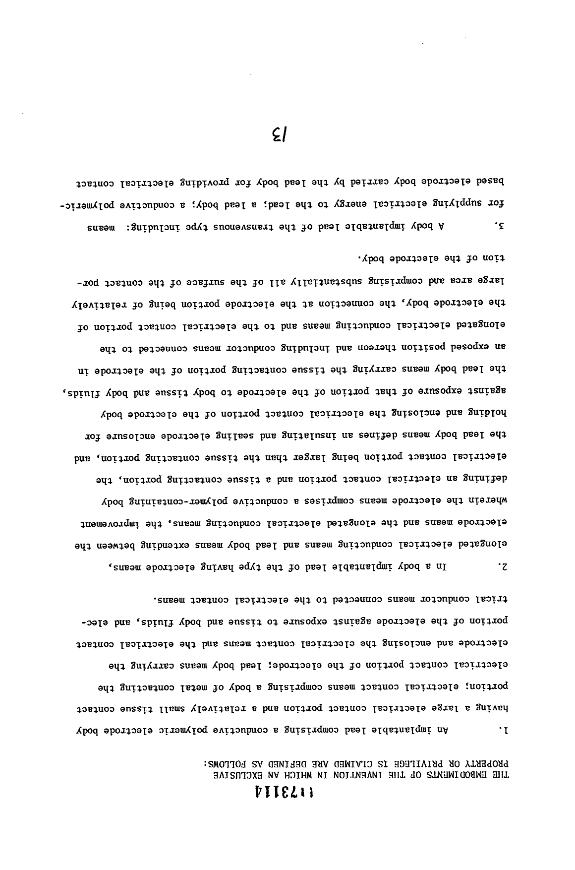 Document de brevet canadien 1173114. Revendications 19931226. Image 1 de 6