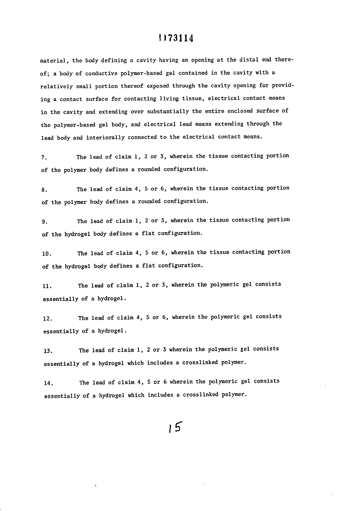 Document de brevet canadien 1173114. Revendications 19931226. Image 3 de 6
